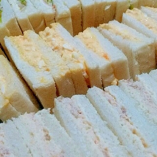 食パンでふんわりサンドイッチ☆